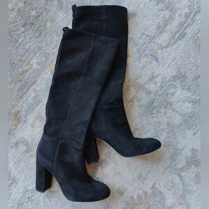 J McLaughlin Black suede boots in size 7